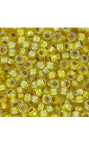 Miyuki rocailles Perlen 8/0 - Silver lined yellow ab 8-1006